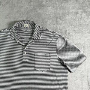 Johnnie O Hangin Out Striped Polo Shirt Mens XXL 2XL Short Sleeve Pocket Golf